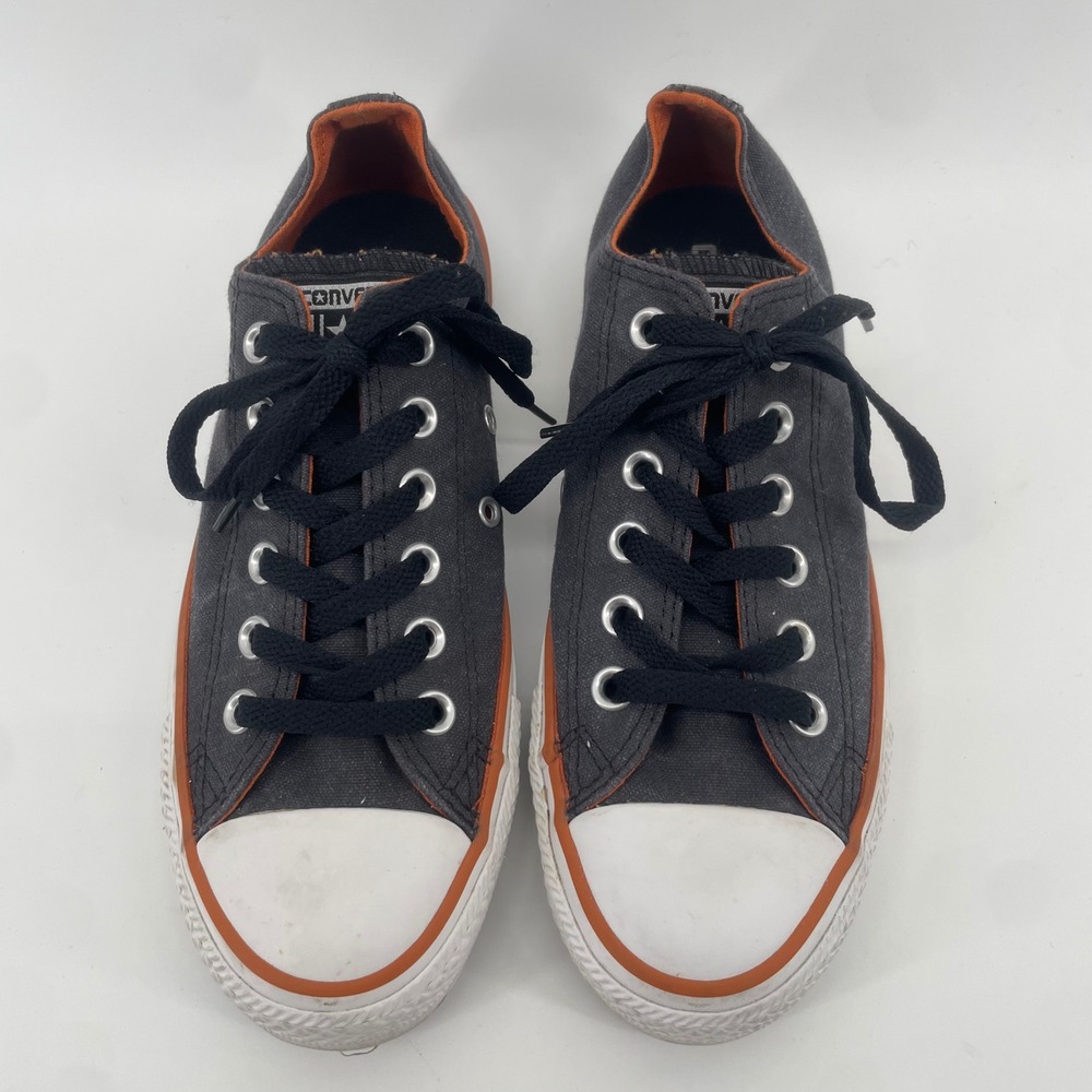 Converse Chuck Taylor All Star Mens Size 5 Gray Orange Low Top Sneakers